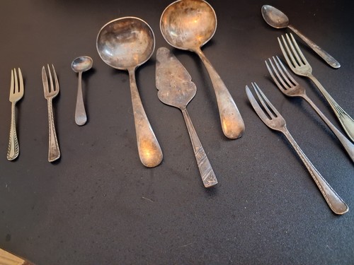 Set silver plated - of,