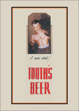 Tooths Beers Boxer Art Print