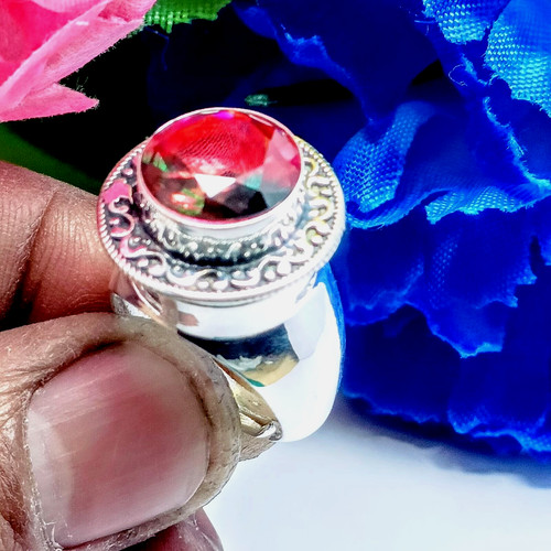 Mystic topaz gemstone handmade - mystic,