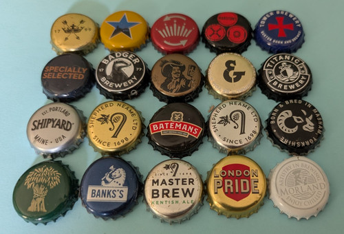 Beer lager bottle tops - beer,