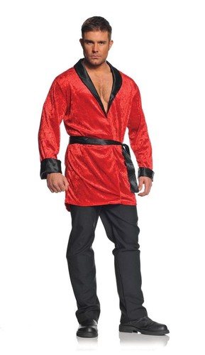 Red smoking jacket adult - smoking,