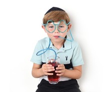 Dreidel Shaped Glasses Straw
