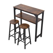 3Pcs Industrial Bar Table Set