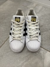 Size UK 6 - Adidas Superstar II White Black Patent Women’s Trainers - RRP £95!