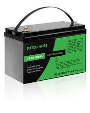 12V 100Ah LiFePO4 Lithium Iron Phosphate Battery Rechargeable Camping RV