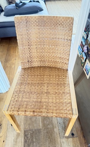 Wood woven rattan dining - woven,