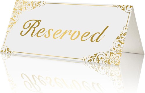 Pack gold reserved table - pack,