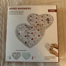 Reusable Heart instant Hand Warmers, 2PCS Reusable Gel Click Heat Pads
