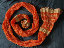 Orange scarf chunni - orange,