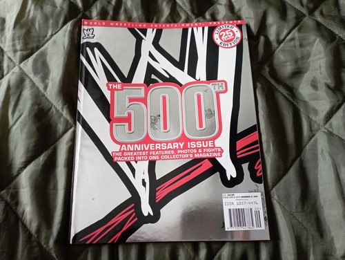 Wwe wrestling magazine - magazine, 500th