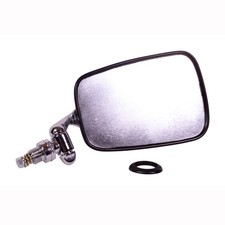 Wing Mirror w Chrome Arm, Stainless Steel Head & Black Trim Right VW Beetle