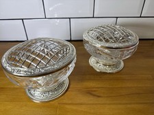 Pair Vintage Mayell Cut Glass