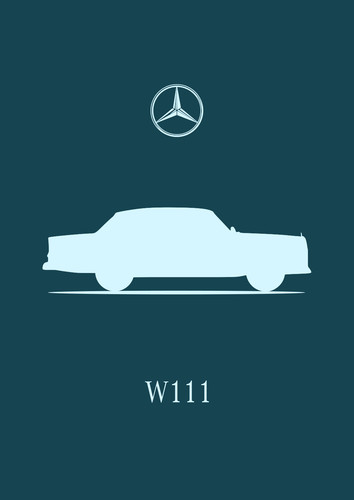 Poster mercedes benz w111 - poster,