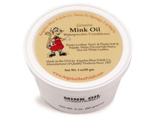 Angelus Brand Mink Oil Paste Tub for Leather Boots Shoes Jackets - 3oz / 8oz