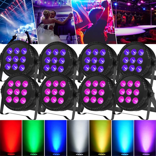 8pcs 9led rgbw par can - 8pcs,