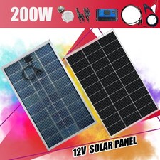 SARONIC Bifacial 12V 200W 195W Mono Solar Panel Kit For Home Campervan Caravan