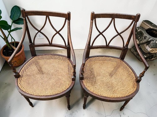 Pair regency style mahogany - style,