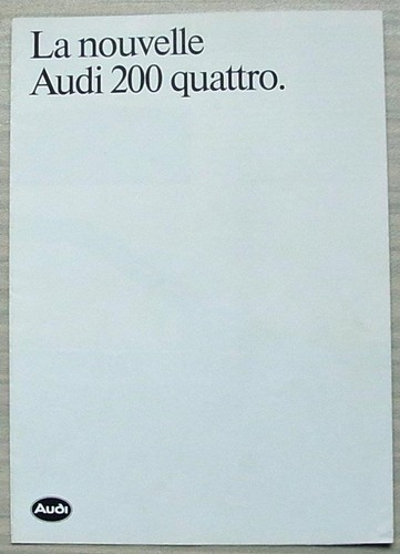 Audi 200 quattro car sales - 200,