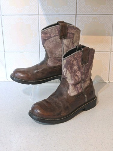 Ariat leather cowboy boots - ariat,
