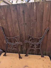 Vintage Cast Iron Bench Ends