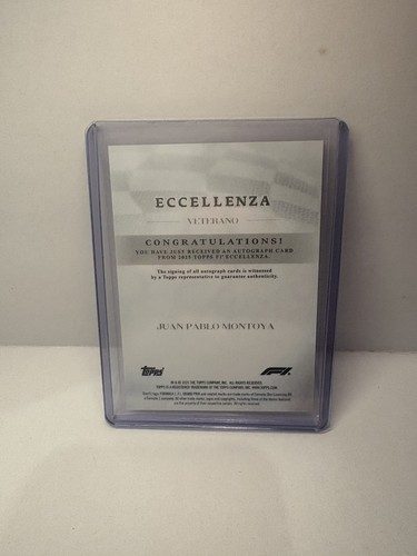 Topps eccellenza 2025 - f1, juan