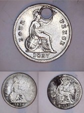 2x 1837 King William IV Silver