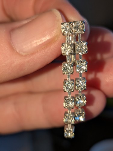 Vintage diamonte drop - diamonte,