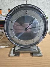 Art Deco Electric Mantel Clock by Temco Working Condition