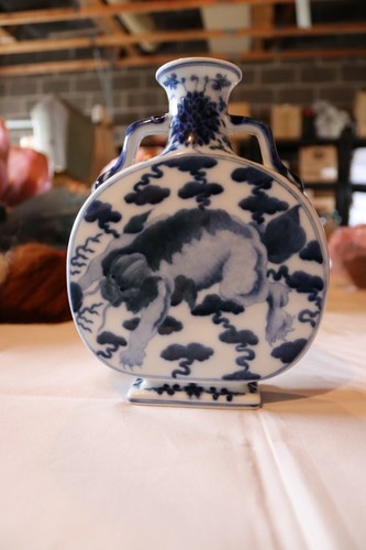 Chinese blue and white pilgrim - chinese,