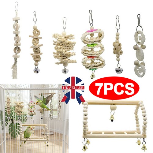 7pcs parrot toys set - parrot,