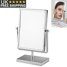 Dual Sided Magnifying Make Up Mirror Vanity Freestanding Bathroom Shaving Mirror