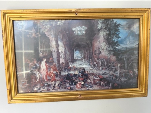 Pair vintage jan brueghel - vintage,