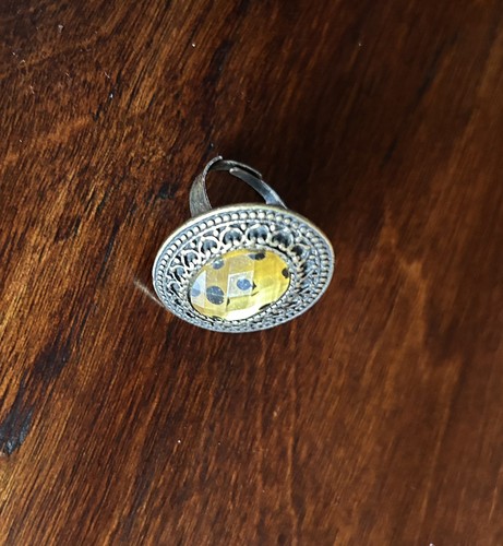 Metal citrine coloured - &,