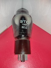 STC 12E1 Beam Tetrode - Power Output Tube . Bright silver Getter. 