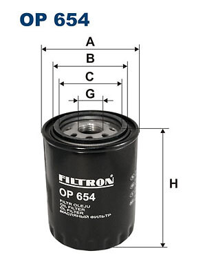 654 filtron oil filter - op,