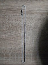 Men's Platinum Tone Rope Style Chain. 