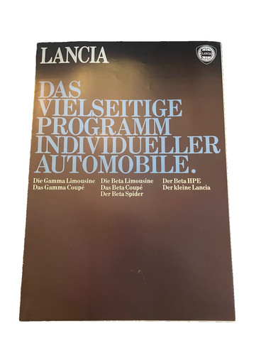 Brochure lancia - brochure, the