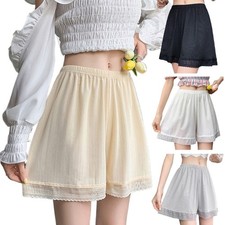 Women Lace Wide Leg Half Slip