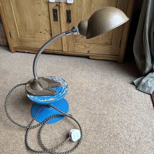 Vintage goose neck desk lamp - goose,
