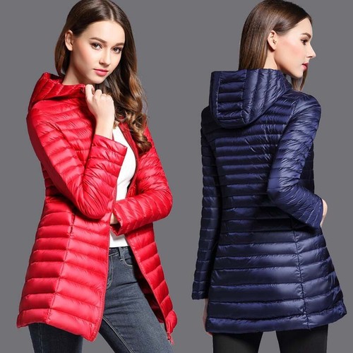 Women duck down coat hooded - duck,