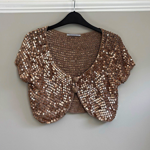Network sequin knit bolero - network,