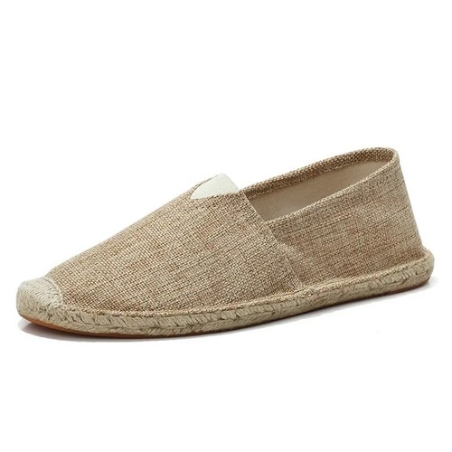 Mens slip canvas trainers - on,