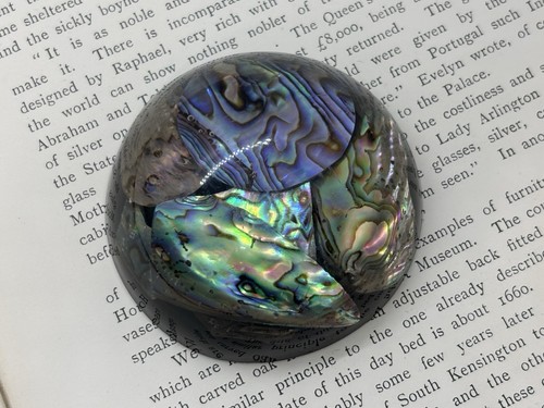 Small vintage lucite abalone - vintage,