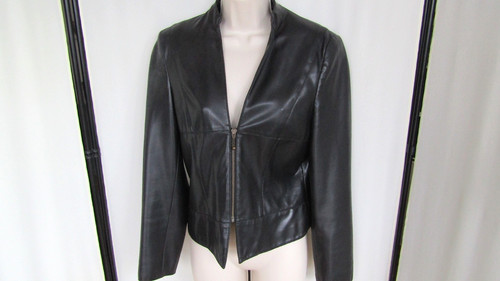 Topshop black faux leather - faux,