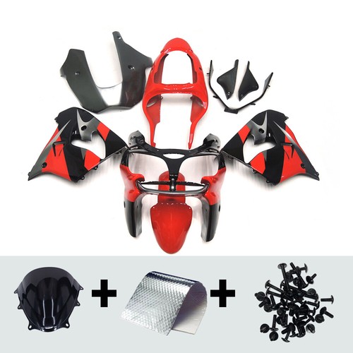Red black abs fairing - black, for