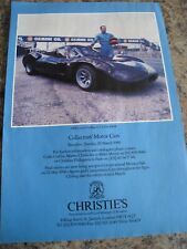 CHRISTIE'S COLLECTOR'S MOTOR CARS COSTIN NATHAN BMW 1990 ADVERT A4 FILE 26