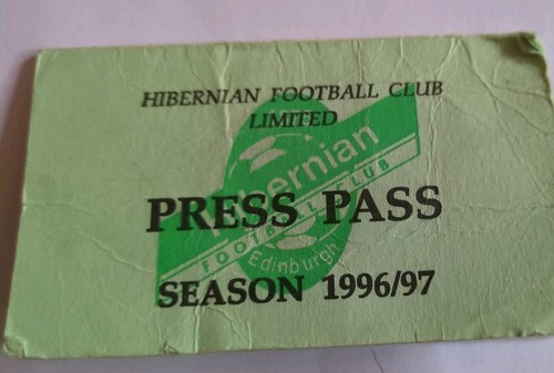 Hibernian press pass for - fc,