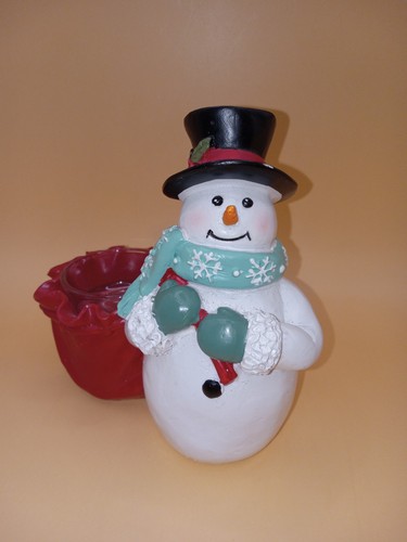 Yankee candle snowman with red - yankee,