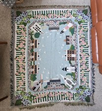 Seaside Nantucket Claire Murray 53x65 Knit Blanket Throw Rug Barn Cottage Core