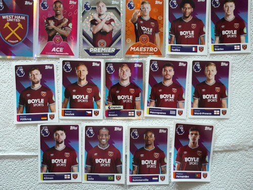 Topps stickers west ham - topps,